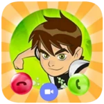 the ben ten fake video call android application logo